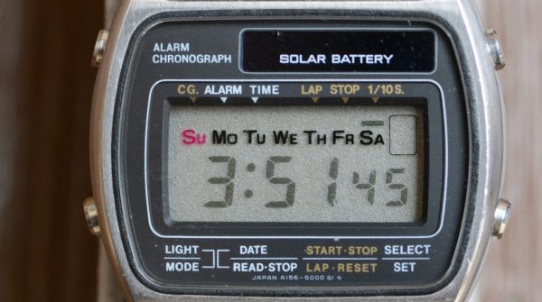 Seiko LCD Solar Alarm